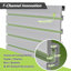 Premium Pvc Slat Wall Panels Garage And Home Organization System With Modular Design Easy Snap-On Installation Grey Finish