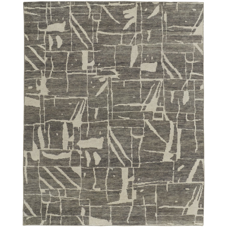 Sutton Transitional Abstract, Taupe/Ivory Area Rug