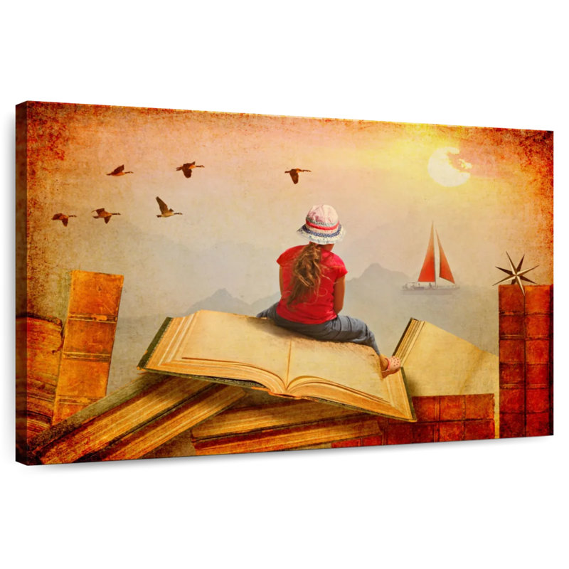 Reading And Reality, 16" H x 24" W
