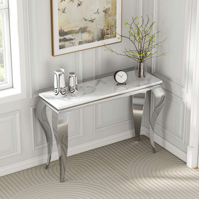 46.85'' Console Table, Silver