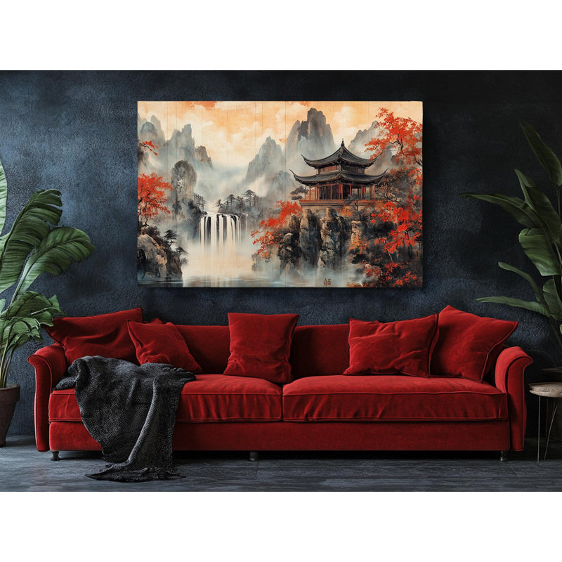 Reproduction d'art, art japonais sur toile, décoration murale asiatique traditionnelle, H 20 po x l 30 po