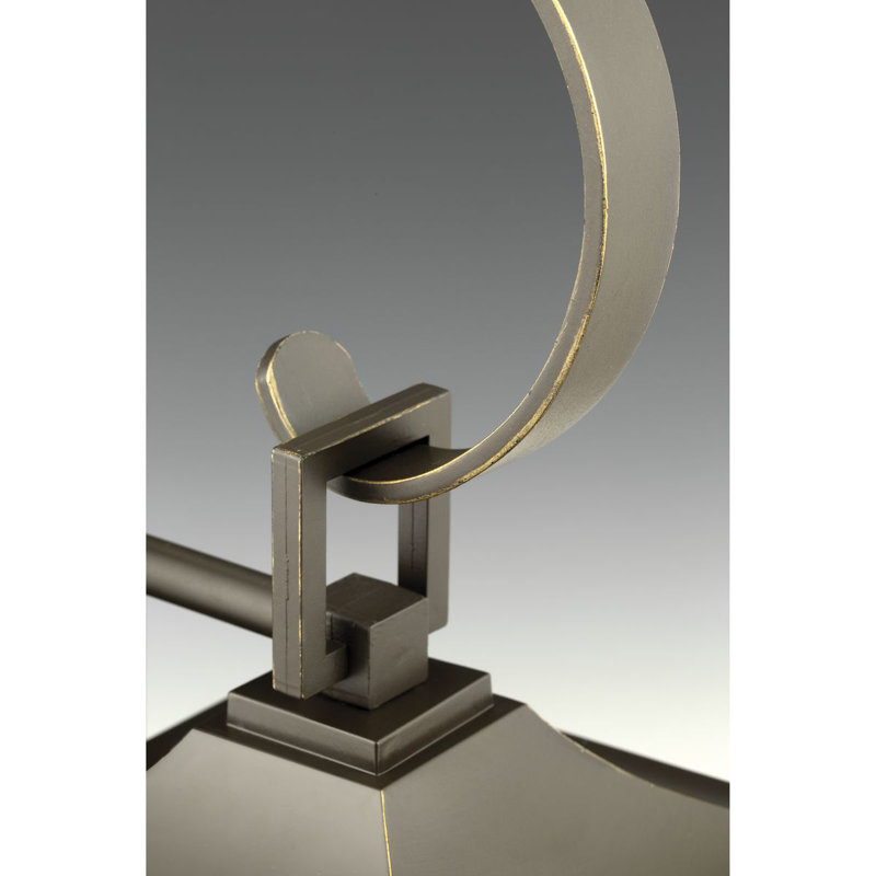 Lanterne murale d'extérieur en verre biseauté 15,13 po Crawley, Bronze antique