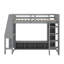 Multifunctional Wooden Gaming Loft Bed With Desk LED Lights And Storage Solutions-1500628424