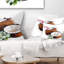 Floral Coconuts with Straw Watercolor Lumbar Pillow