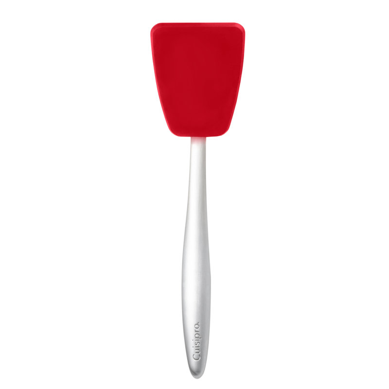 Cuisipro Tools, Silicone, Mini Turner, Ergonomic Stainless Steel Handles, 20cm, Red