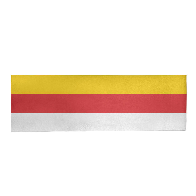 Tapis de zone rouge/jaune, Tapis de couloir 2 pi 6 po x 8 pi