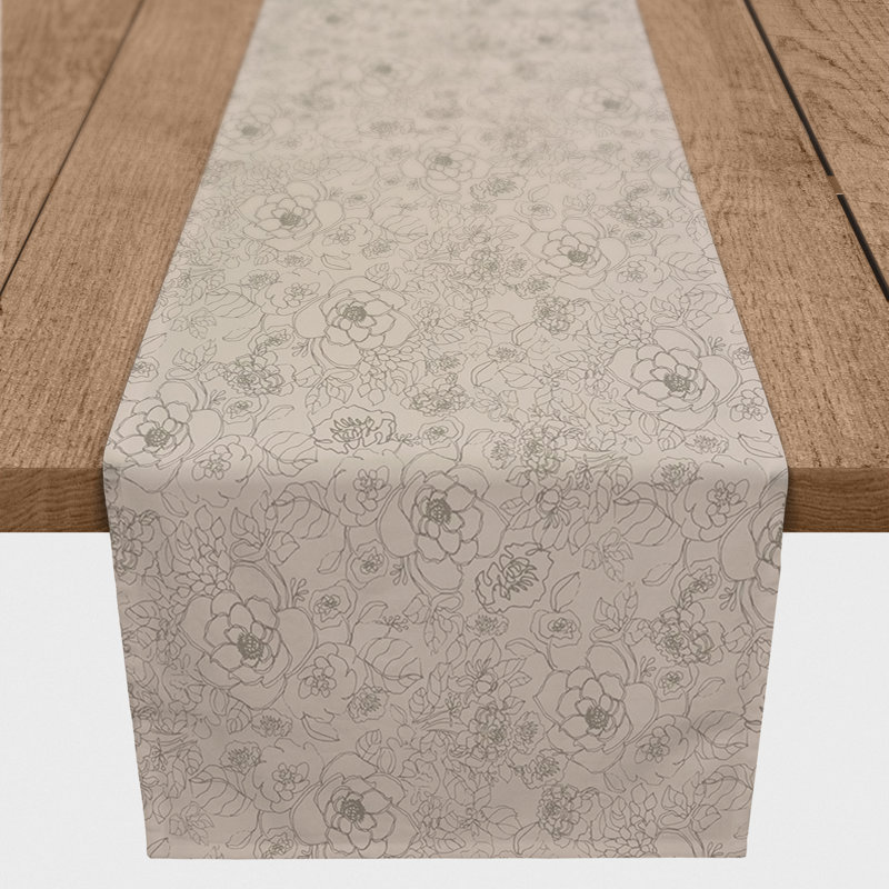 Linge de table Artorias, 90 po x 16 po, Brun clair