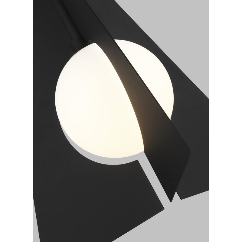 Orbel 1 - Light Pendant, No, Black, 25" H x 17.8" W x 17.8" D