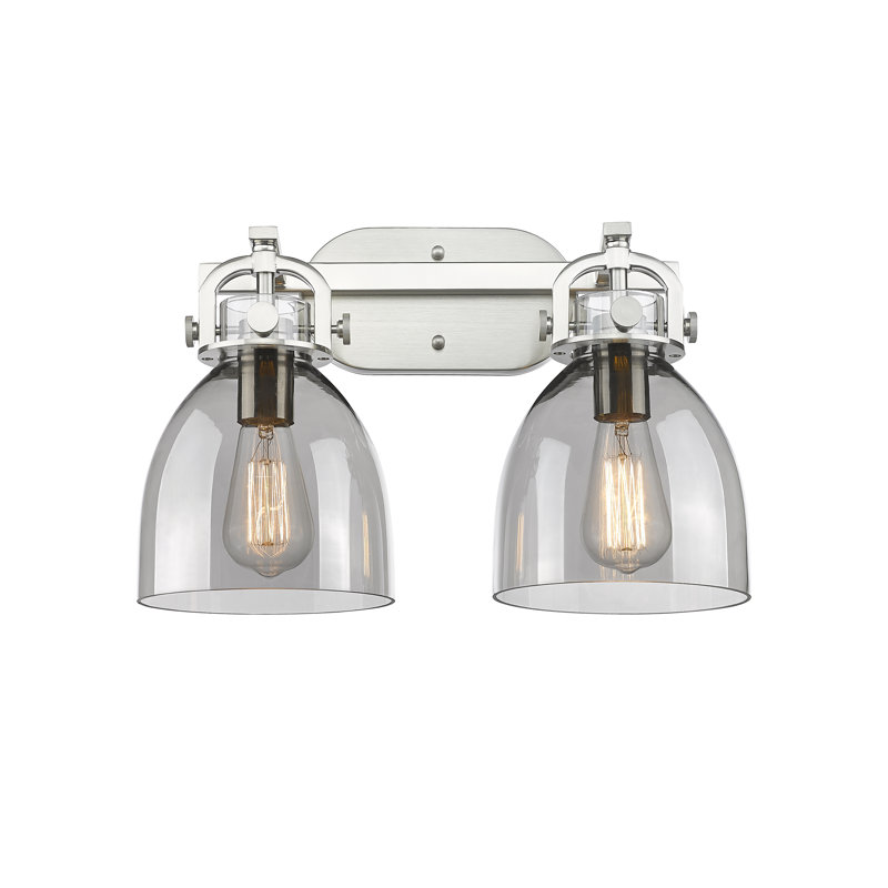 Badillo 2 - Light Dimmable Vanity Light, Smoke, Satin Nickel