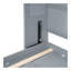 Lit escamotable double pleine grandeur avec armoires supérieures, gris-699107130-699107109