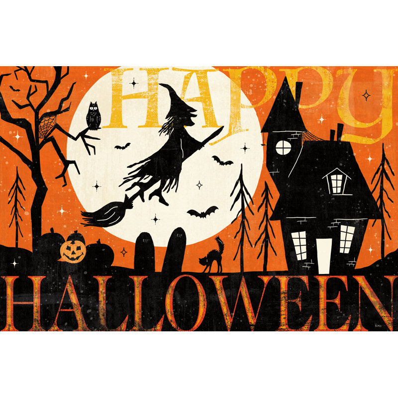 Halloween Is Calling I by Veronique Charron - Wrapped Canvas Print, 30cm H x 46cm W x 3.8cm D