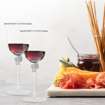 Ensemble de 2 verres à vin 18 oz Blanchett Rosdorf Park Rosè Ensemble de verres à pied en verre