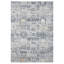 Tapis ikat noir et doré 10 pi x 14 pi ivoire