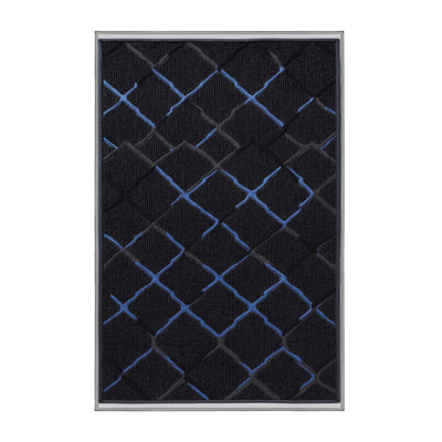 Machine Washable Trellis Gray Area Rug