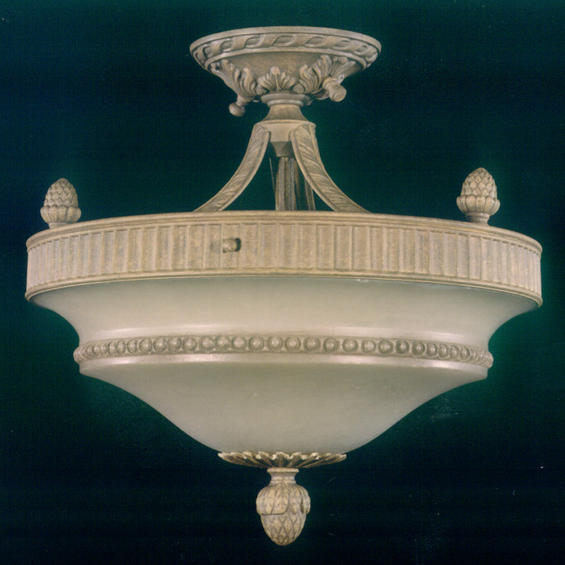 Abdullah Glass Semi Flush Mount