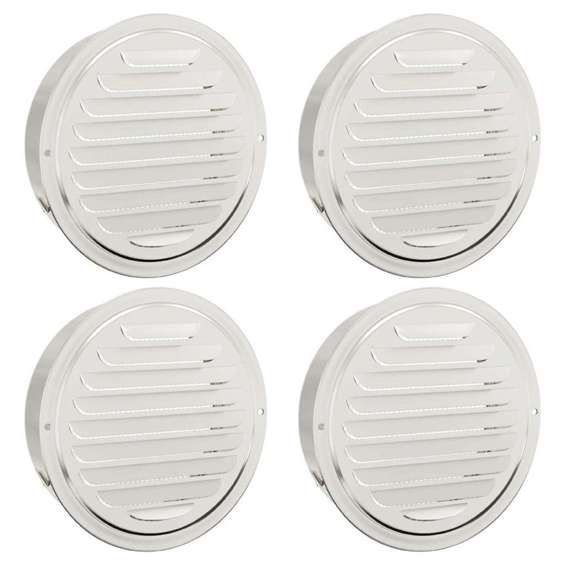 VidaXL Stainless Steel Vent Cover, 6cm H x 22cm W x 22cm D