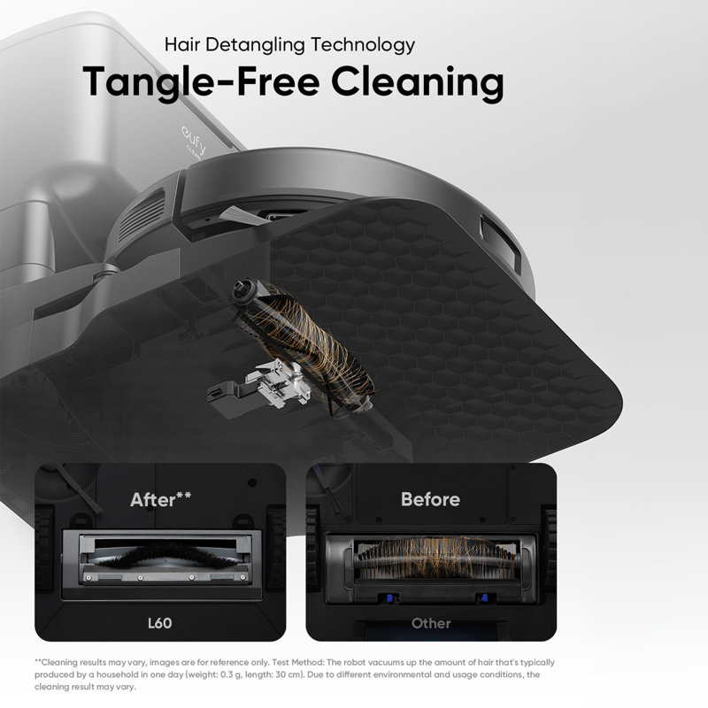 L60 Hybrid Robot Vacuum with Self Empty Station and Auto Hair Removal