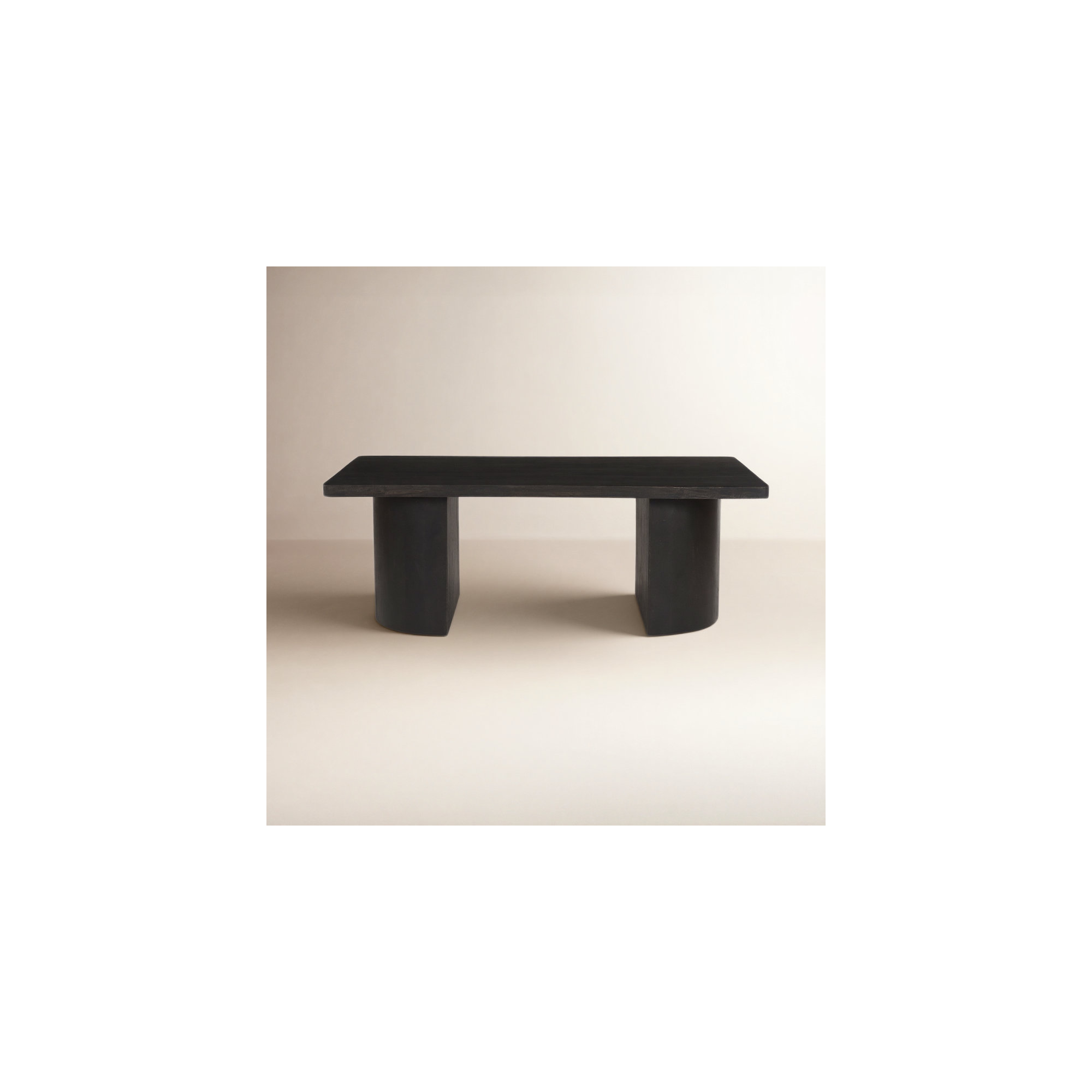 Moscow Solid Wood Coffee Table, Black