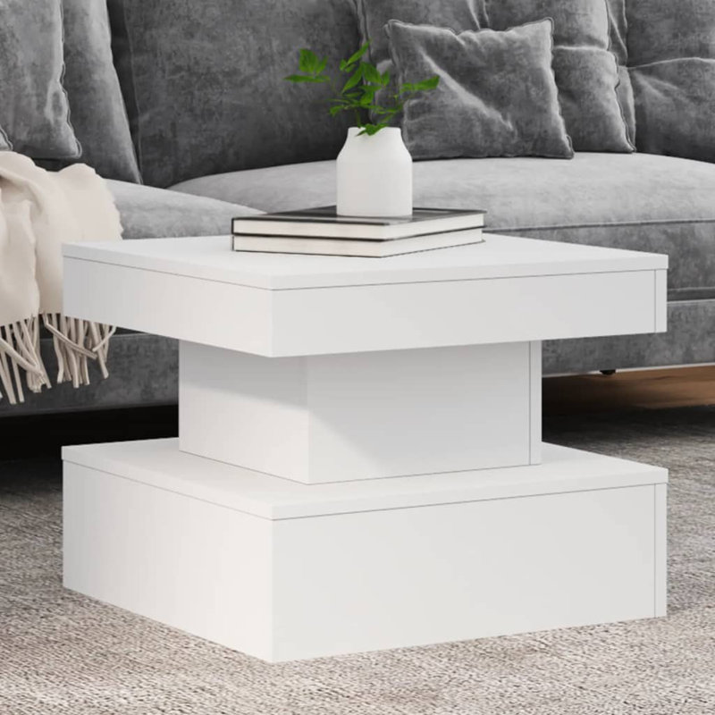 Catrena Block Coffee Table, White
