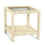 Pine Isle Glass End Table