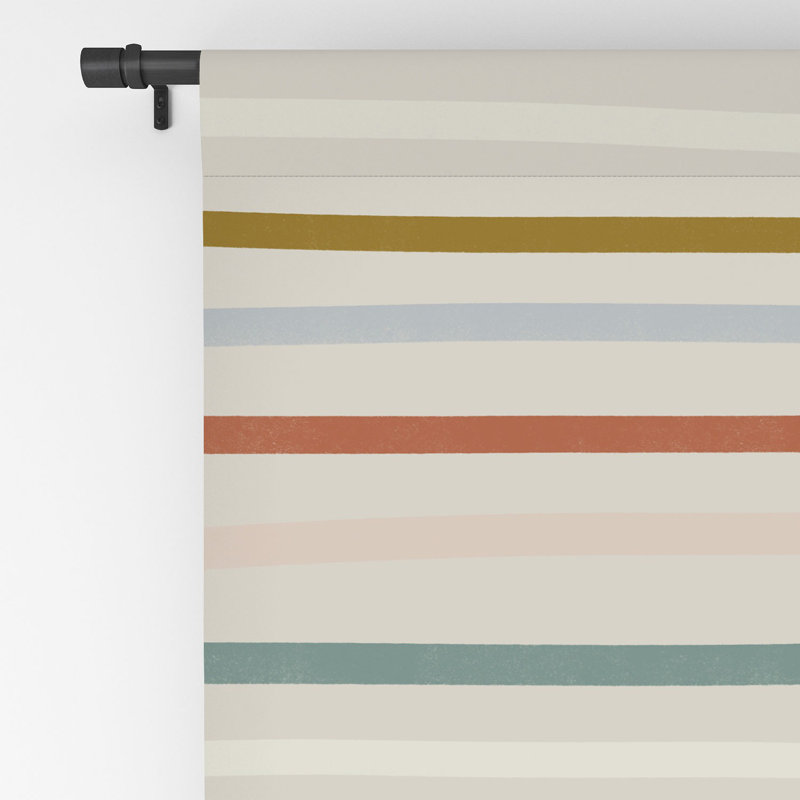 Madeline Kate Martinez Signature Stripe 1pc Blackout Window Curtain Panel, 50" W x 96" L