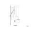 Awbree - Light Transparent/Brass Cluster Pendant-4717481-4717480