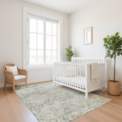 Premium Machine Washable Bucz AMF1745 Geometric Rug