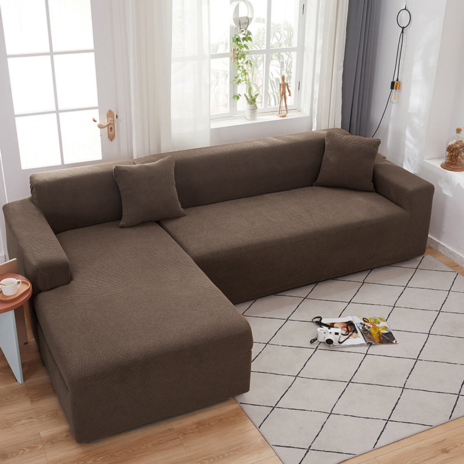 Latitude Run® Box Cushion Sofa Slipcover & Reviews - Wayfair