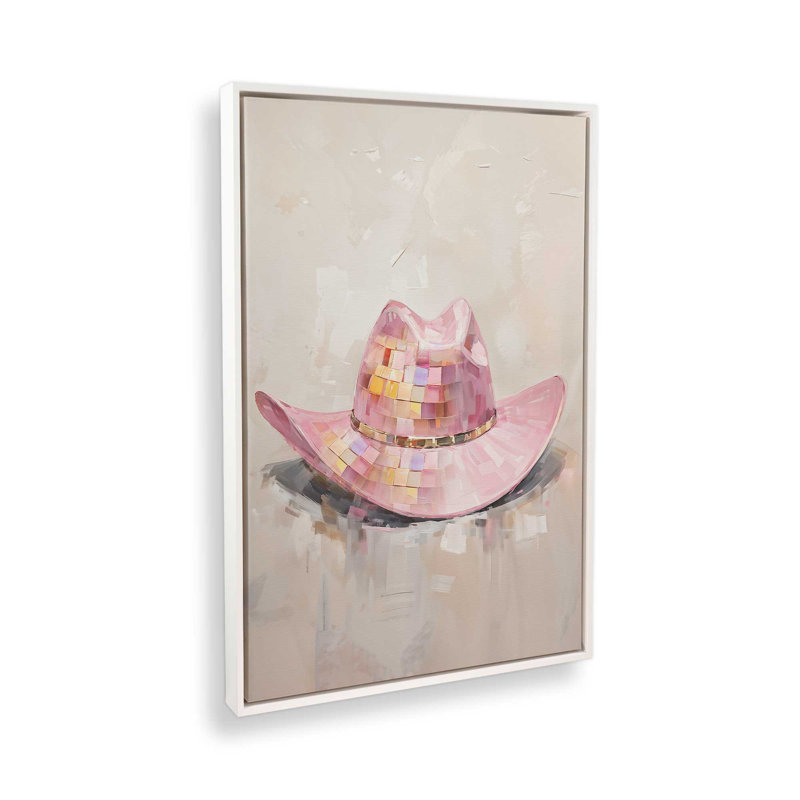«Cowgirl Essentials in Pink II», reproduction sur toile, H 12,75 po x l 8,75 po, Blanc opaque