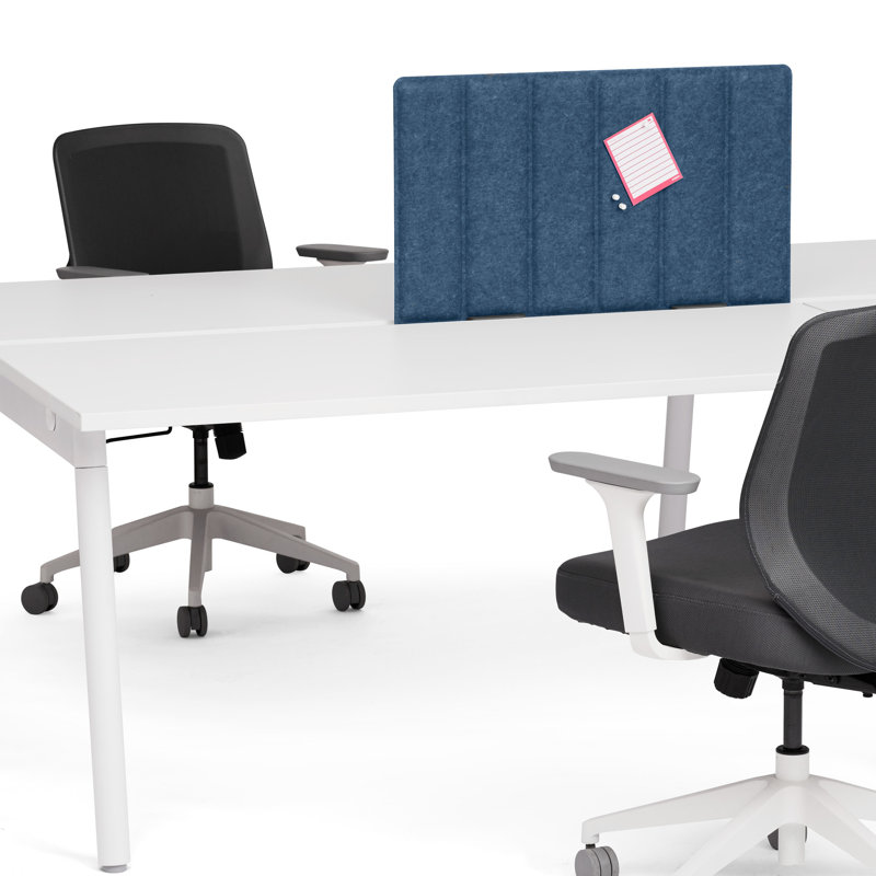 Panneau d'intimité moulable pivotant, face à face, 28", Bleu très foncé