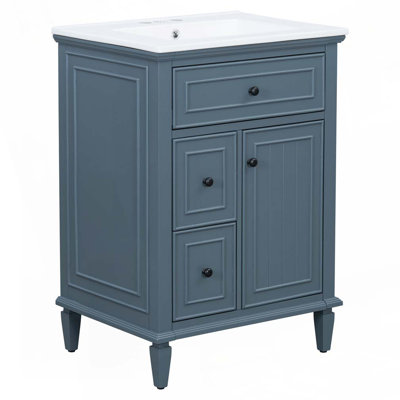 Meuble-lavabo 24 po avec lavabo en céramique