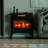 24" Freestanding Electric Fireplace Stove w/ Realistic Flame-542358725