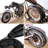 Metal Motorcycle Art Wall Decoration Office Desk Stand Clock