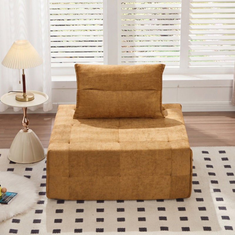 Canapé modulaire à assise profonde, canapé réglable en chenille à dossier réglable pour le salon de la chambre à coucher
