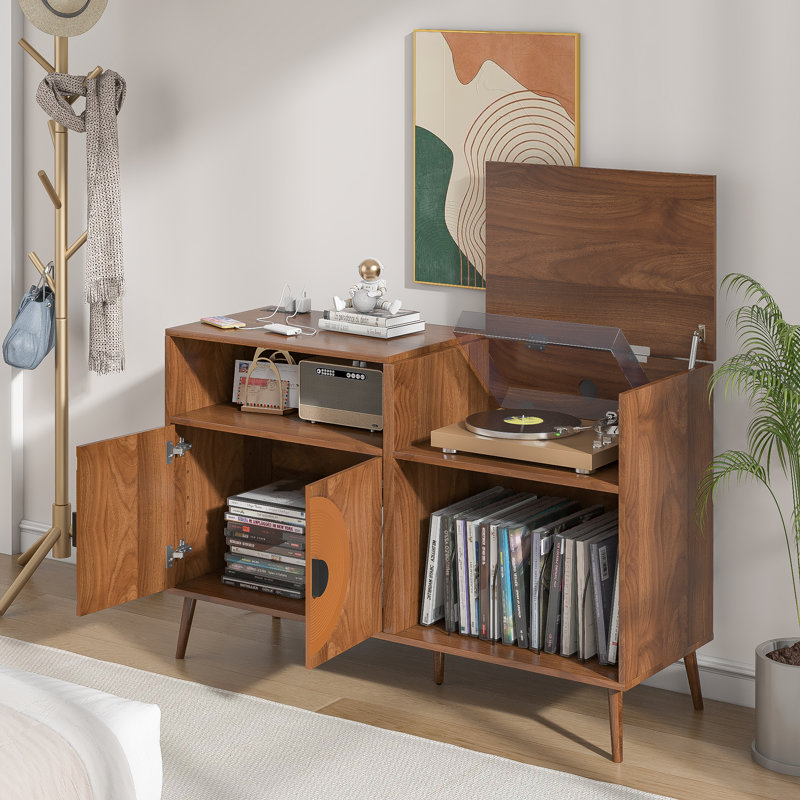 Grande armoire audio, Noyer