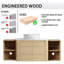 Meuble-lavabo mural simple 54 po avec lavabo en céramique-631913526-631913523