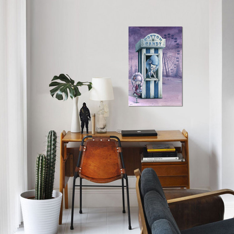 «Cotton & Candy» par Megan Majewski - impression sur toile tendue, H 18 po x l 12 po x P 1,5 po, Toile tendue, Pas de tapis