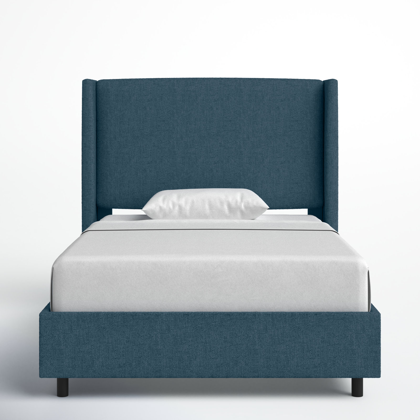 Tilly Upholstered Bed, Zuma Navy Textured Linen, Full