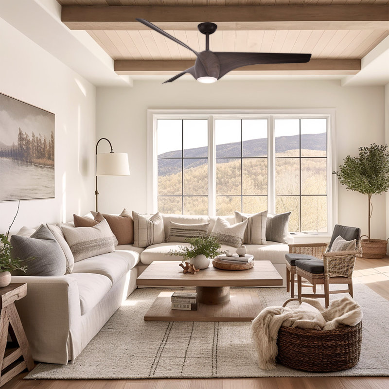 Minka Aire Airewave - 65" Led Ceiling Fan, Dark Maple, Dark Maple, Dark Maple
