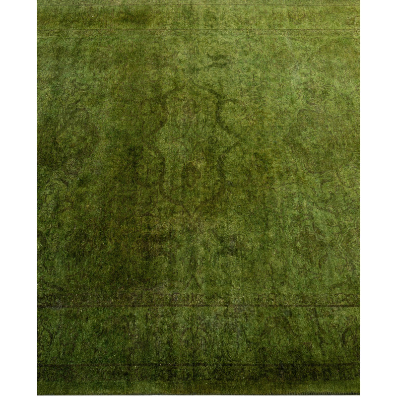 Overdyed One-of-a-Kind 4' 2" x 6' 0" Hand Knotted Area Rug