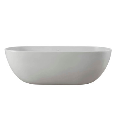 65'' x 32'' Freestanding Soaking Solid Surface Bathtub