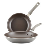 Rachael Ray Cook + Create Nonstick Frying Pans / Skillet Set, 9.5 Inch and 11.75 Inch