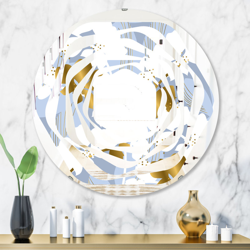 Miroir mural Quatrefoil Butterflies I, H 31,5 po x l po