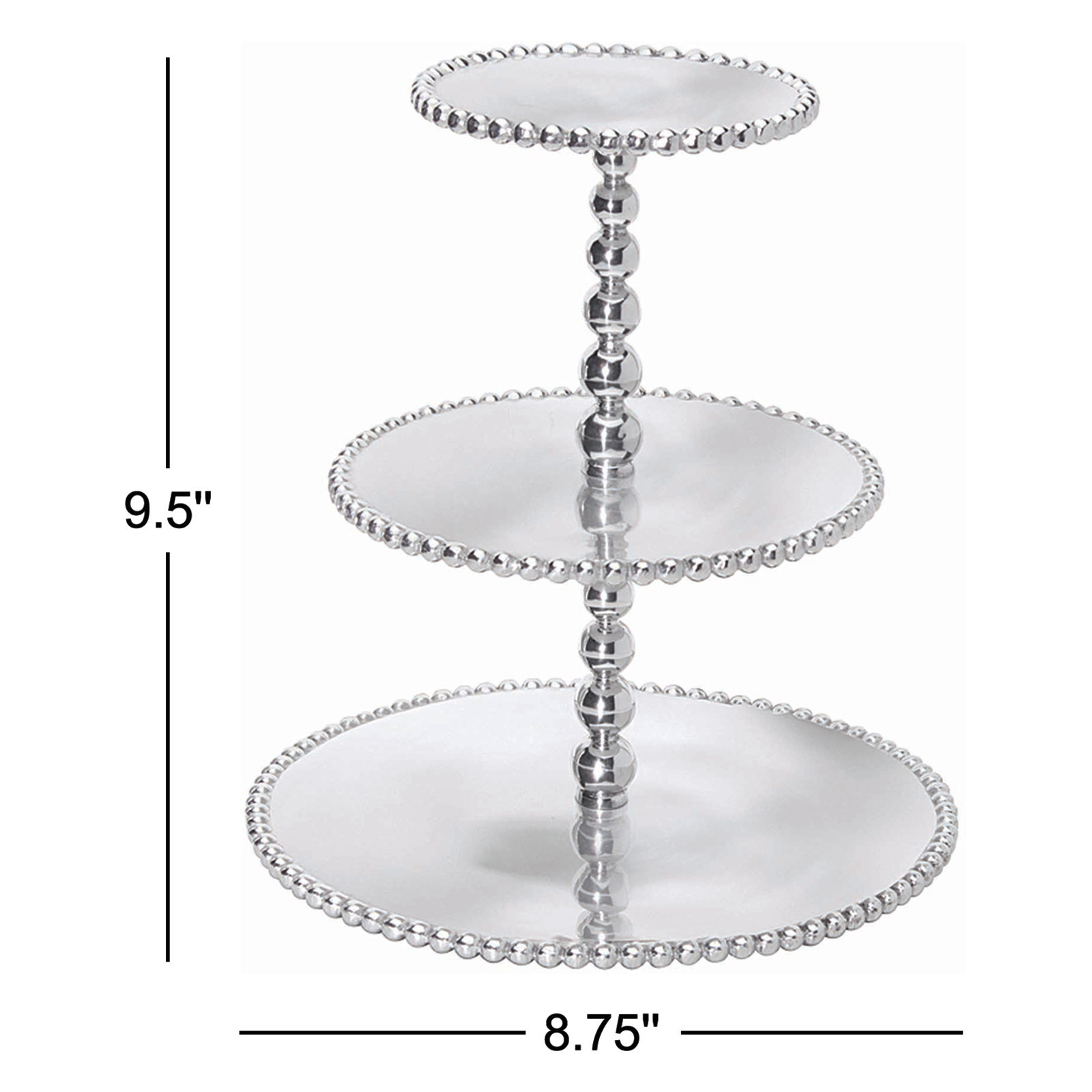 String of Pearls Tiered Stand