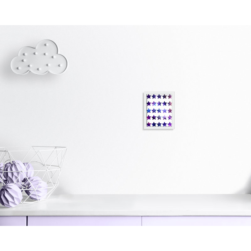 Décoration murale pour enfants rockin, H 11 po x l 9 po x P 1,19 po, Encadré de boîte blanc