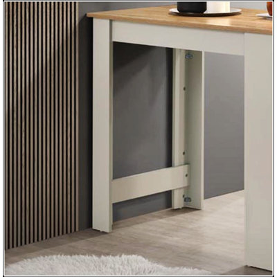 Table de salle à manger de 47 po de hauteur comptoir gris clair avec rangement pour armoire et tiroirs, parfaite pour les petits espaces et une utilisation polyvalente.