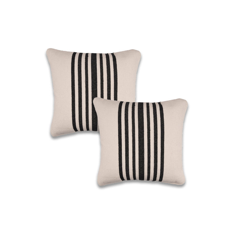 Housse et insert de coussin carré 100% coton, Polyester / bourre de polyester