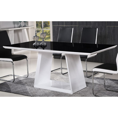 Hudgens Glass Top Dining Table