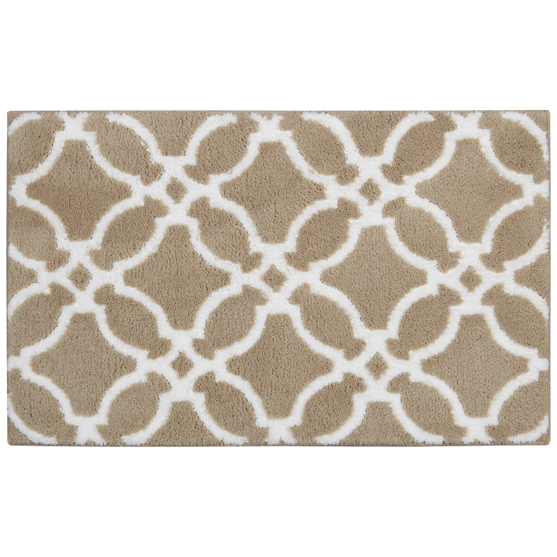 Tapis pour salle de bain Shaeffer, Brun clair, L 2 pi 3 po x L 3 pi 9 po