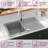 vidaXL Granite Kitchen Sink Single Basin with Drainer Reversible Grey-119893013